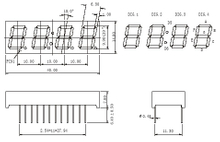 0.39 Inch 4 Digits 7 segment clock Display